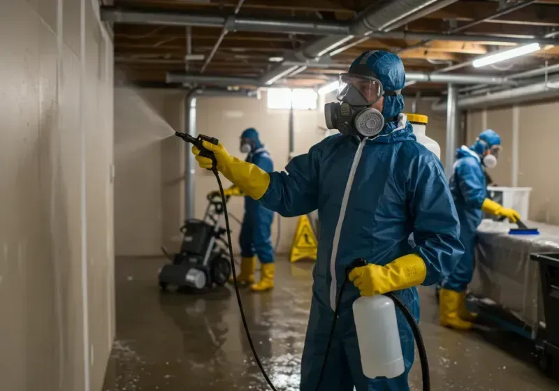 Basement Sanitization and Antimicrobial Treatment process in Brookings, OR